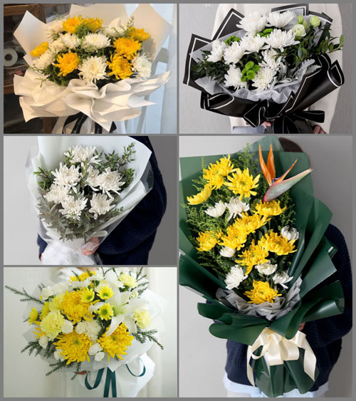 天津宝坻区钰华街道白事花束代送